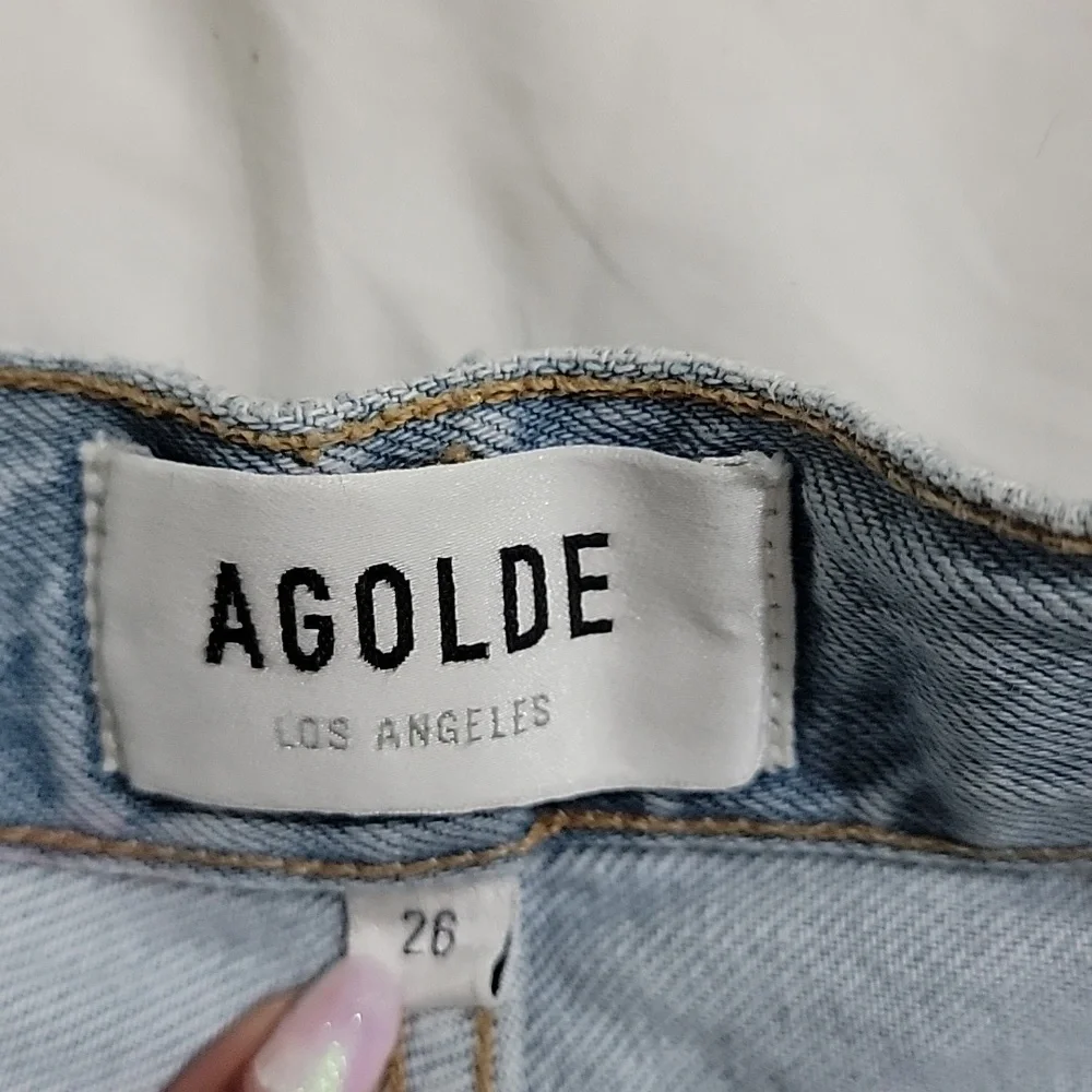 Agolde Riley Slim Crop jeans Sz 26 EUC - Picture 10 of 12